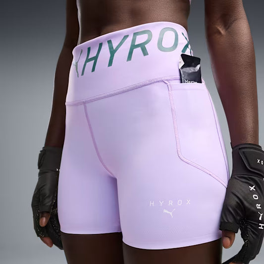 W PUMA x HYROX PWRMODE 4" SHORT TIGHTS Light Lavender