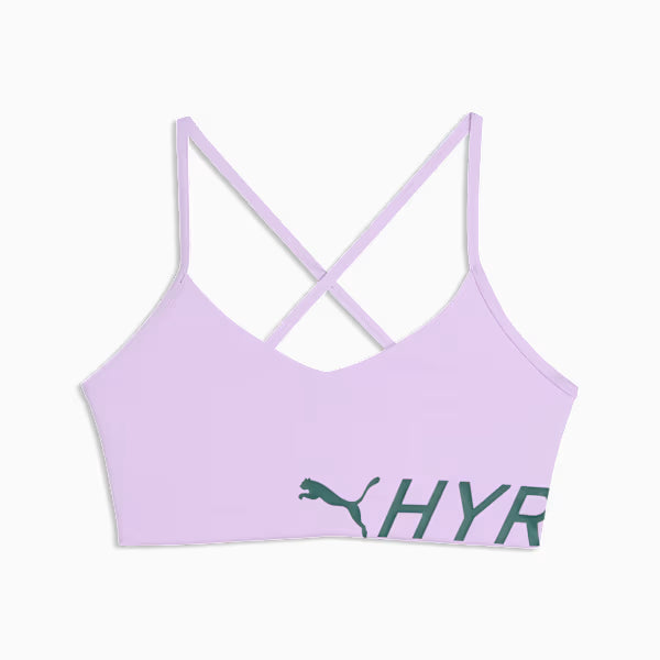 W PUMA X HYROX STRAPPY PWRMODE BRA Light Lavender