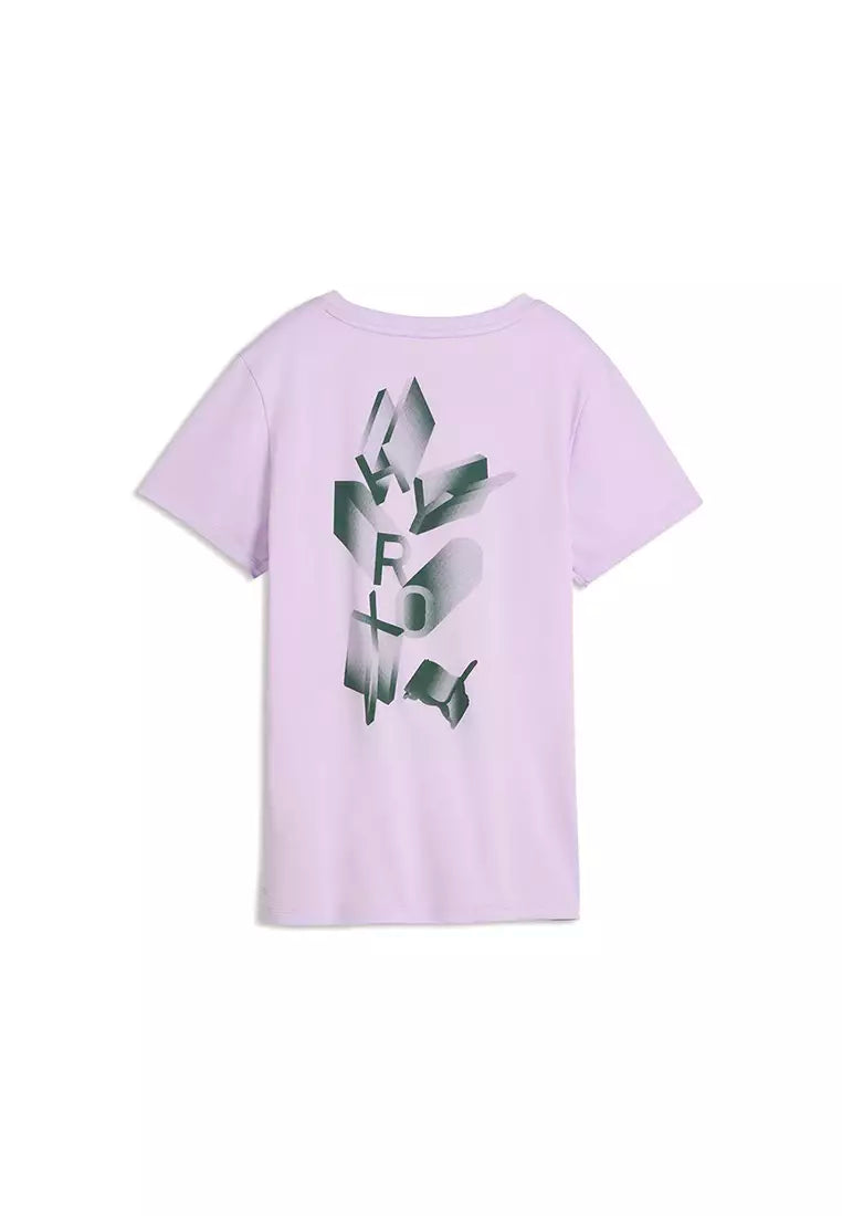 W PUMA X HYROX POLY GRAPHIC TEE Light Lavender