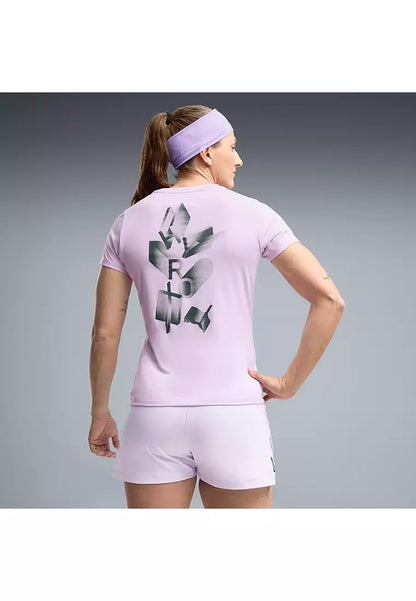 W PUMA X HYROX POLY GRAPHIC TEE Light Lavender